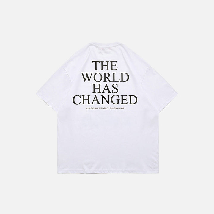 Changed World T-shirt     - VILIVAUN