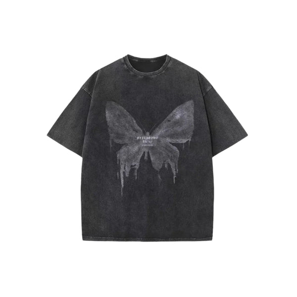Grunge Butterfly Washed T-shirt