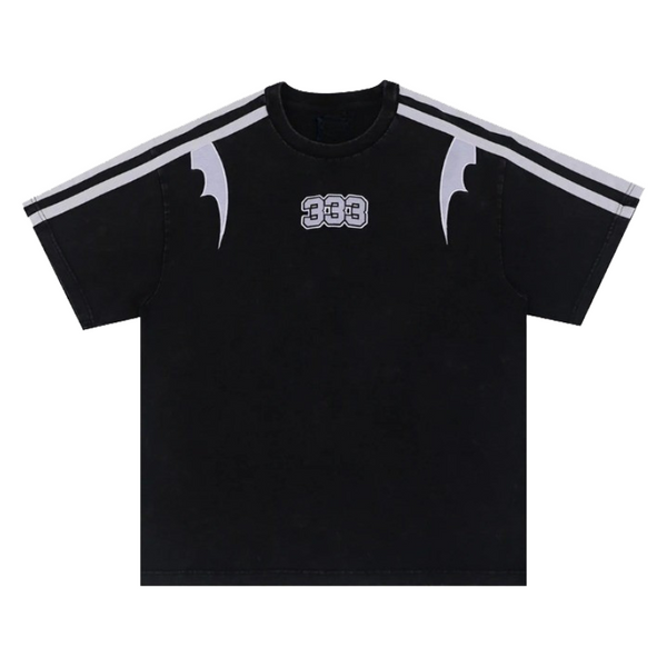 333  Arc Embroidery  T-Shirt  M   - VILIVAUN
