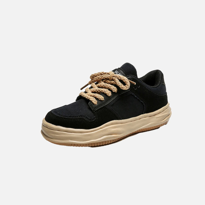 Breathable Canvas Mesh Mixed Colors Shoes  Black 36  - VILIVAUN