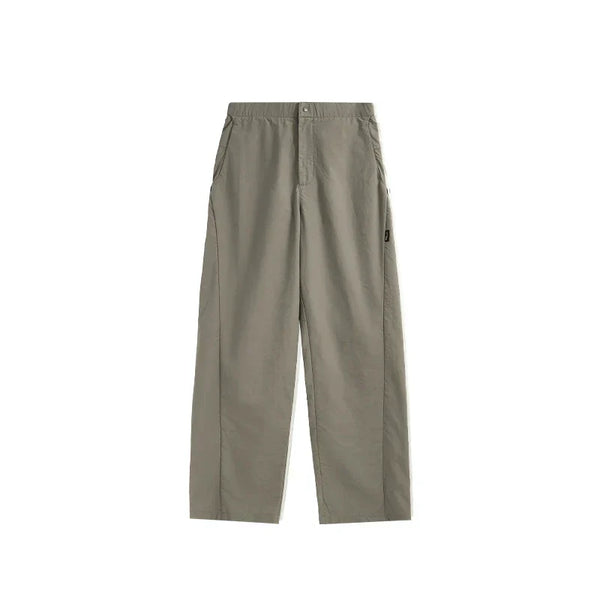 Solid Color Button Fly Pants