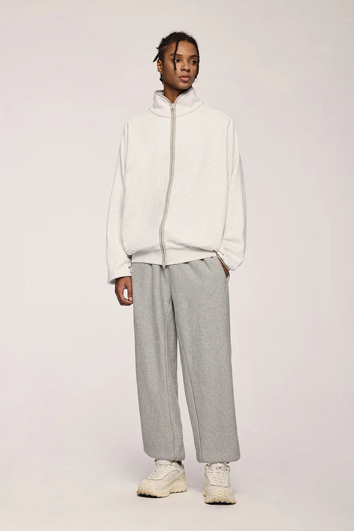 Double Zipper Stand Collar Jacket - VILIVAUN