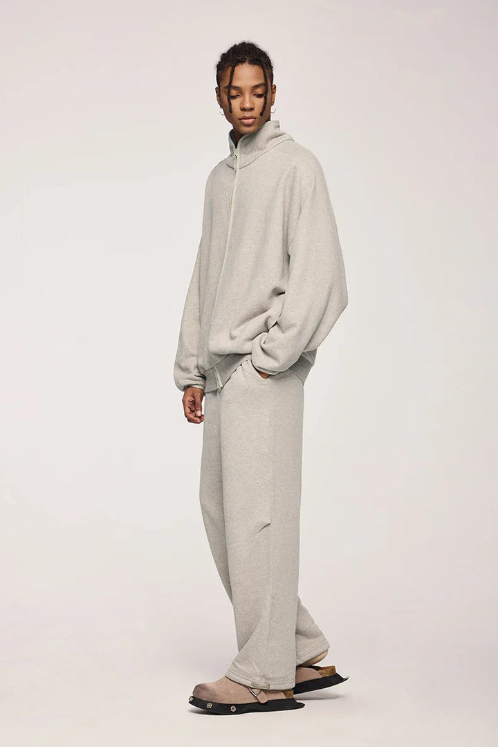 Double Zipper Stand Collar Jacket - VILIVAUN
