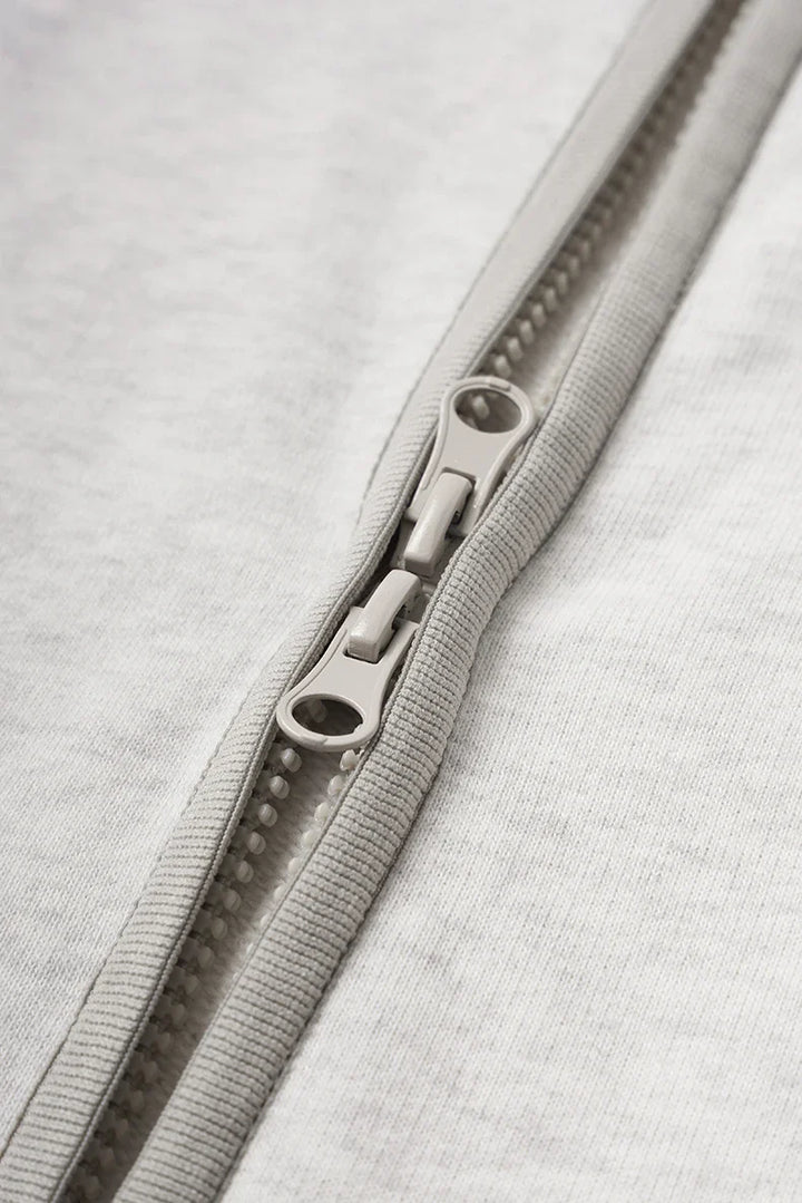 Double Zipper Stand Collar Jacket - VILIVAUN