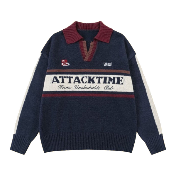 Attack Time Loose Sweater     - VILIVAUN