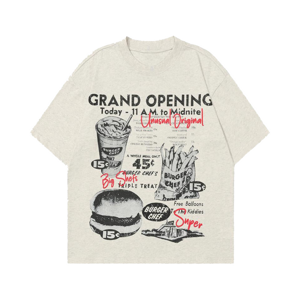 Grand Opening  Loose Cotton T-Shirt     - VILIVAUN