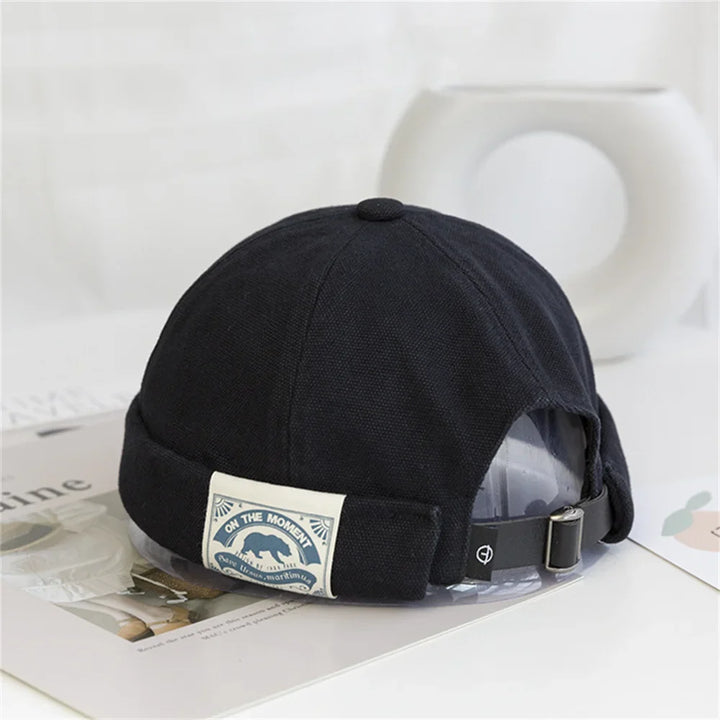 Vintage Solid Color Beanies  Black One Size  - VILIVAUN