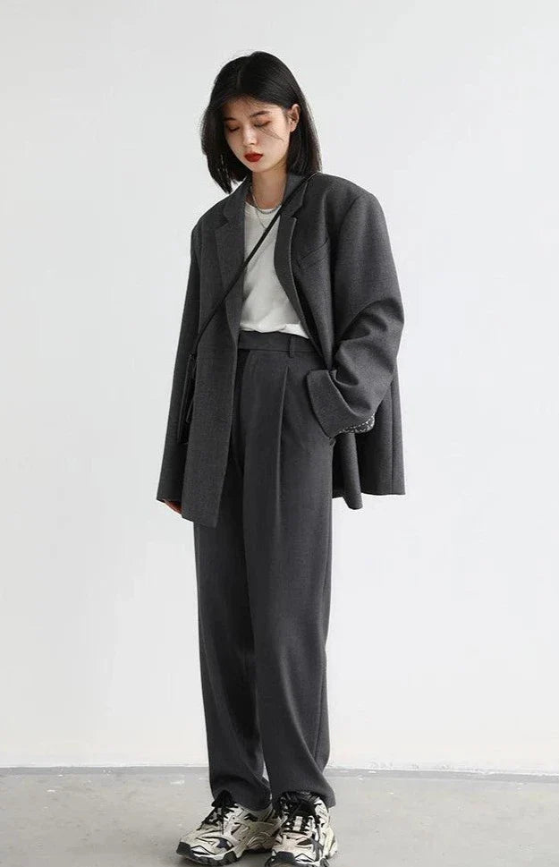 Simple Casual Office Women's Pant     - VILIVAUN