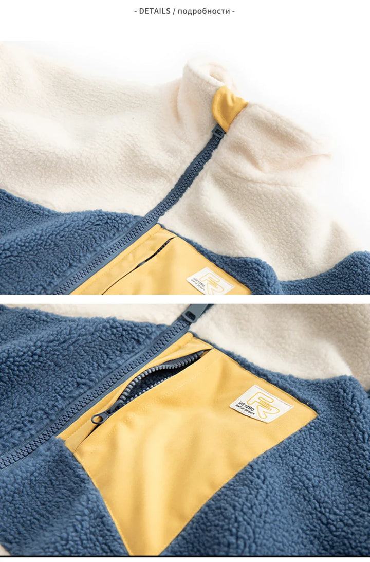 Wavy Thick Fur Jacket     - VILIVAUN