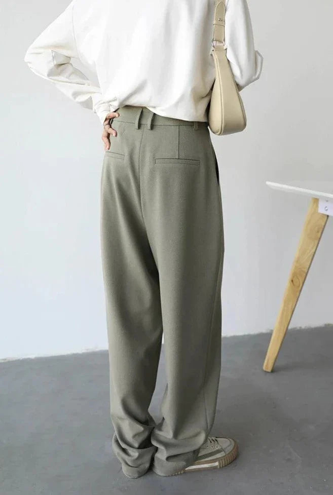 Simple Casual Office Women's Pant     - VILIVAUN
