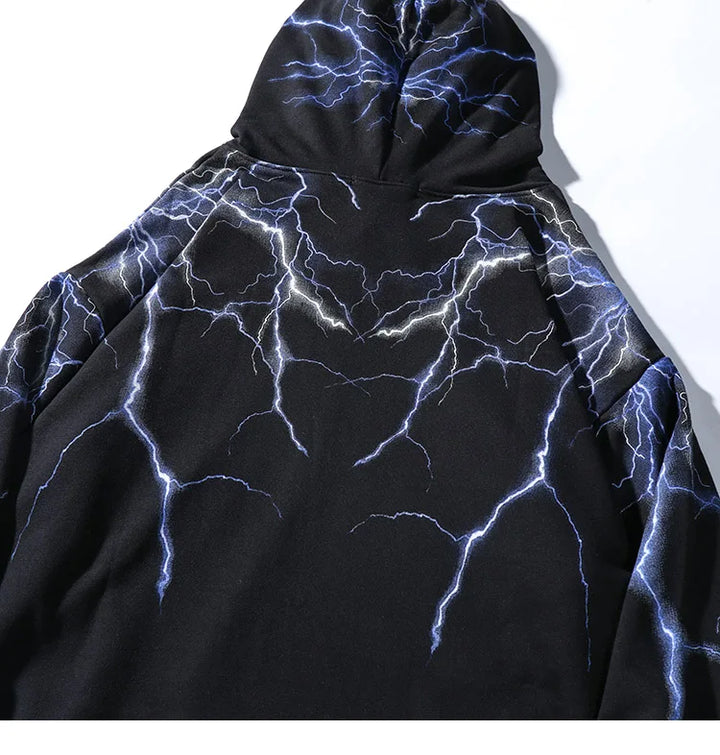 Lightning Strikes Hoodie     - VILIVAUN