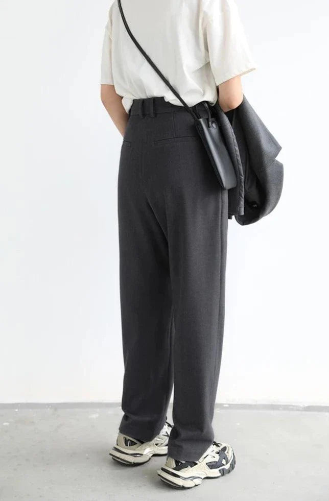 Simple Casual Office Women's Pant     - VILIVAUN