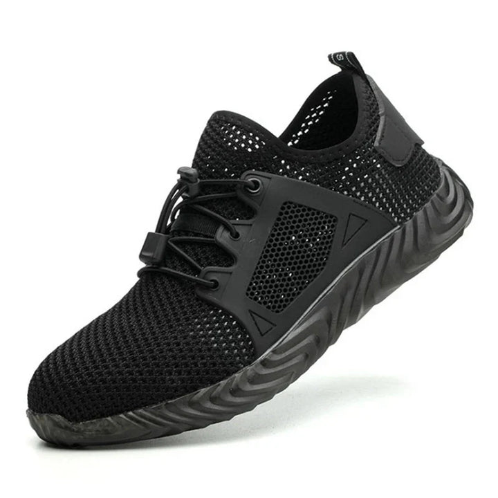 Breathable Safety Light Sneakers  Black 35  - VILIVAUN