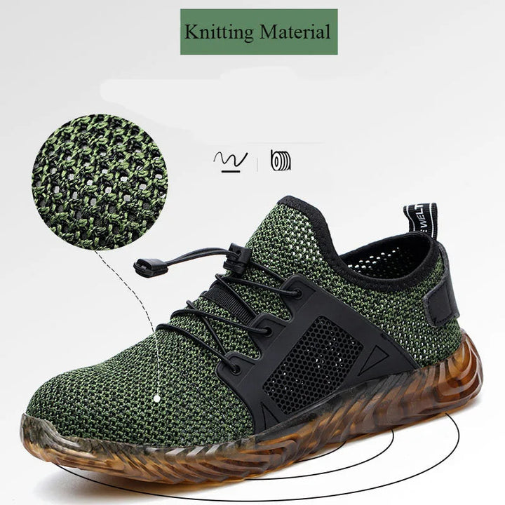 Breathable Safety Light Sneakers     - VILIVAUN