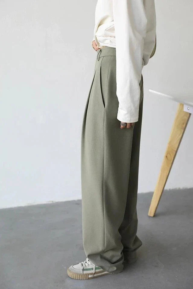 Simple Casual Office Women's Pant     - VILIVAUN