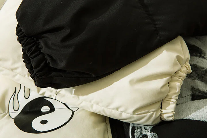 Yin Yang Skeleton Oversized Jacket     - VILIVAUN