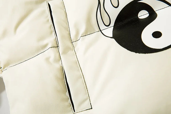 Yin Yang Skeleton Oversized Jacket     - VILIVAUN