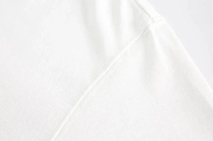 Casual Letter Printed Oversized T-Shirt     - VILIVAUN
