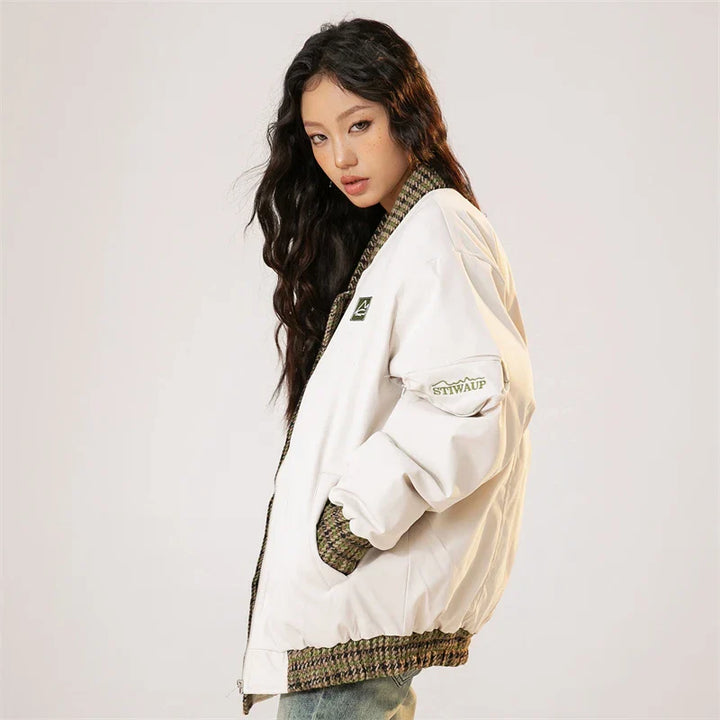 Urban Chic Bomber Varsity Jacket     - VILIVAUN