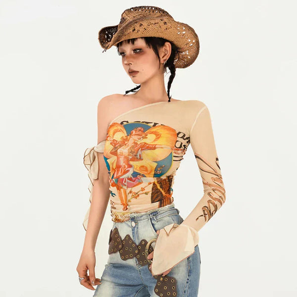 Fairy Core Colorful Top