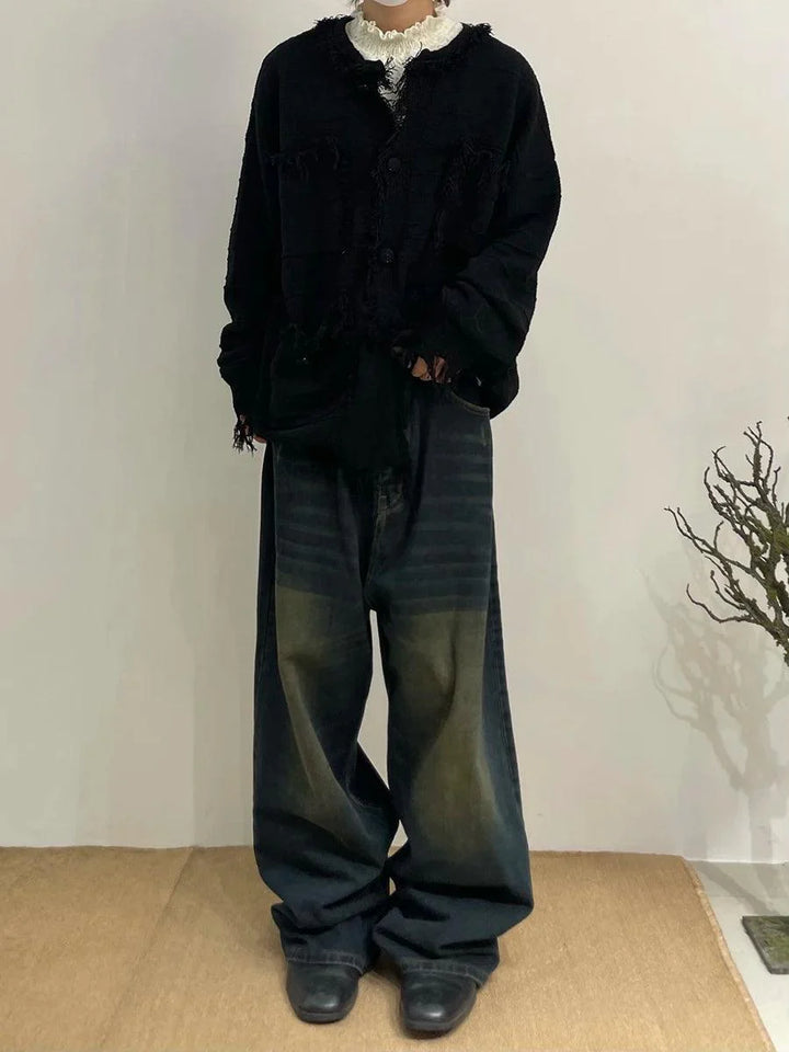 Y2K Wide Leg Baggy Jeans     - VILIVAUN