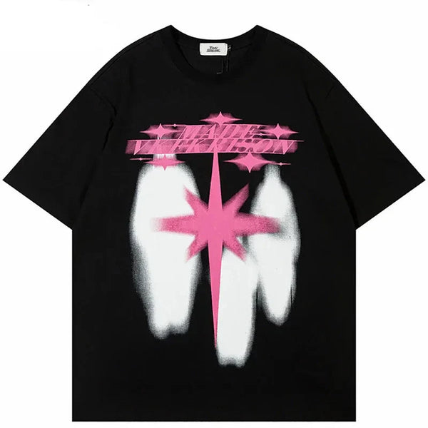 Shadow Star Graphic Oversized T-Shirt