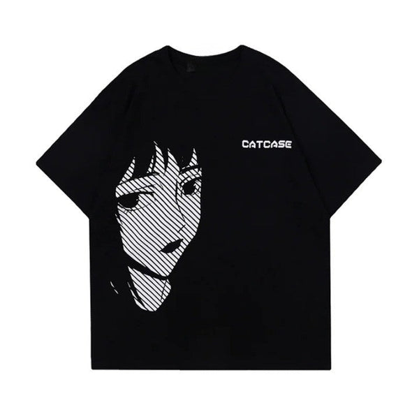 Y2K Anime Girl Oversized Women's T-Shirt  S   - VILIVAUN