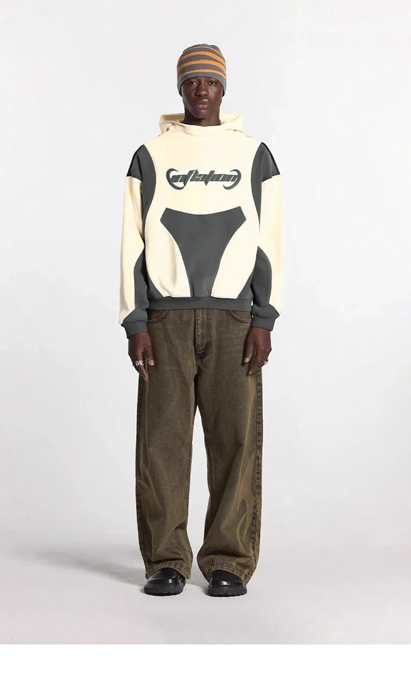 Y2K Vintage Patchwork Hoodie