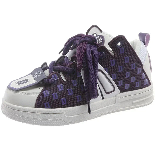 Y2K Purple Pulse Sneakers  Purple 35  - VILIVAUN
