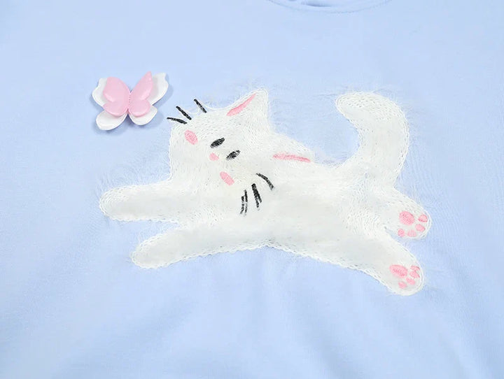 Dancing Kitty Love Hoodie - VILIVAUN