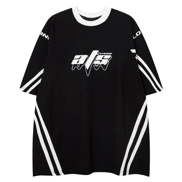 Y2K Versatile Striped Unisex T-Shirt     - VILIVAUN