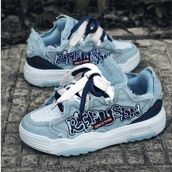 ComfortX Lace-Up Sneakers     - VILIVAUN