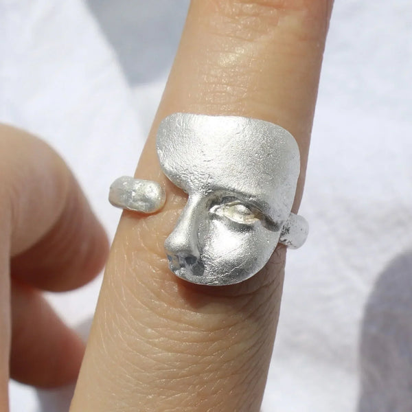 Mystical Open Face Masked Rings Jewelry