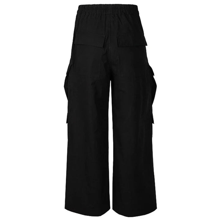 Unisex Wide-Leg Oversized Cargo Pants bottom    - VILIVAUN
