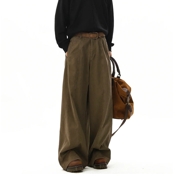 Foot-length Straight Leg Pants