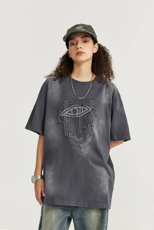 Washed Texture Y2K T-Shirt
