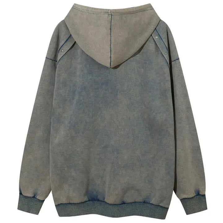Y2k Vintage Washed Acid Hoodie - VILIVAUN