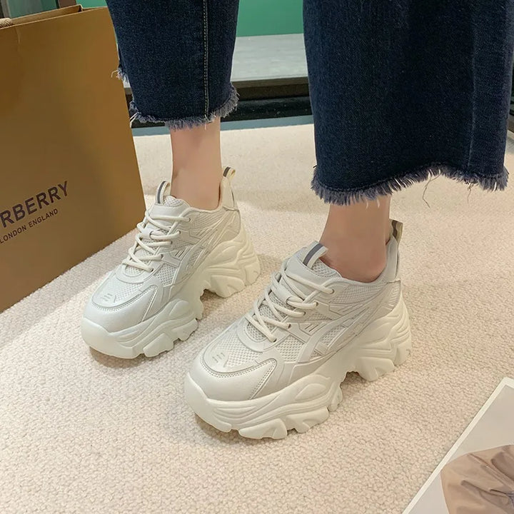 Air Mesh Chunky Sneakers     - VILIVAUN