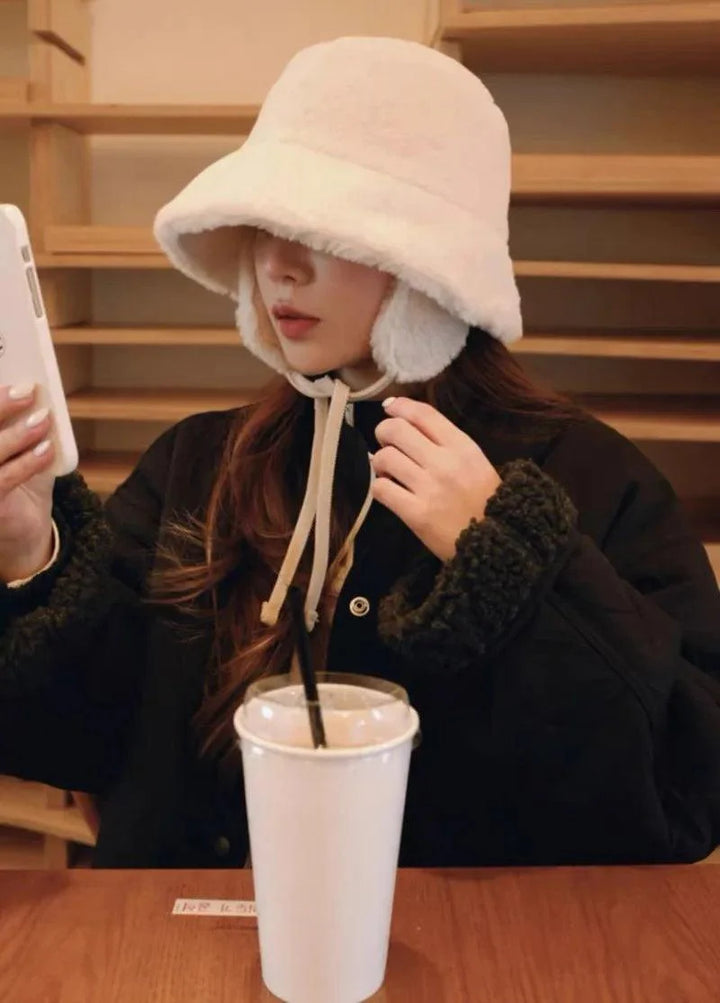 Gothic Bucket Hat With Ear Protection     - VILIVAUN