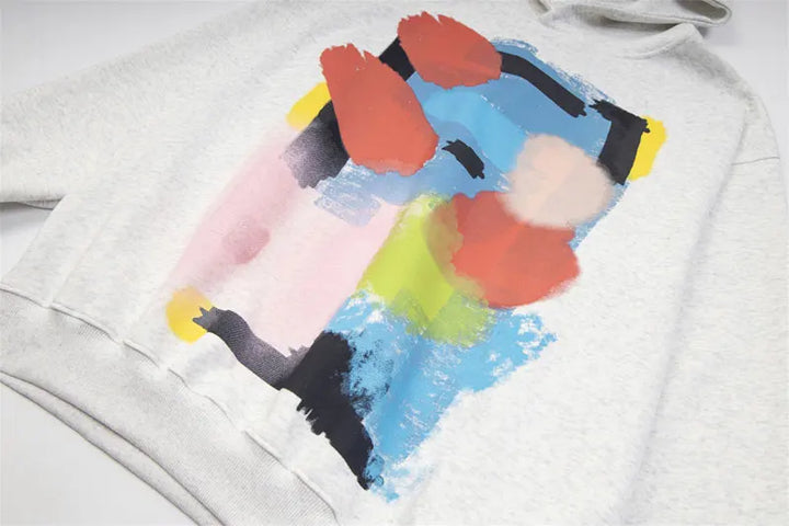 Y2K Paintings Mixed Color Hoodie - VILIVAUN