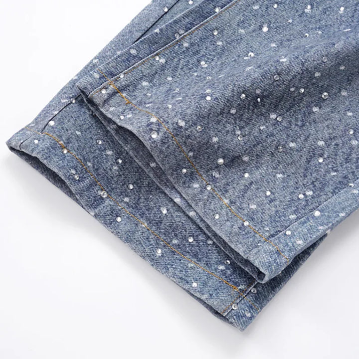 Glowing Starts Denim Jeans - VILIVAUN