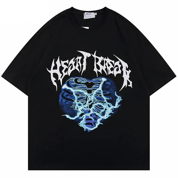 Lightning Heartbeat Graphic T-Shirt