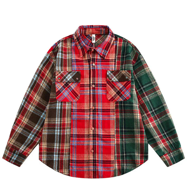 Plaid Oversized Hip Hop Flannel Shirt