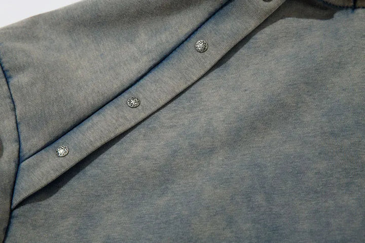 Y2k Vintage Washed Acid Hoodie - VILIVAUN