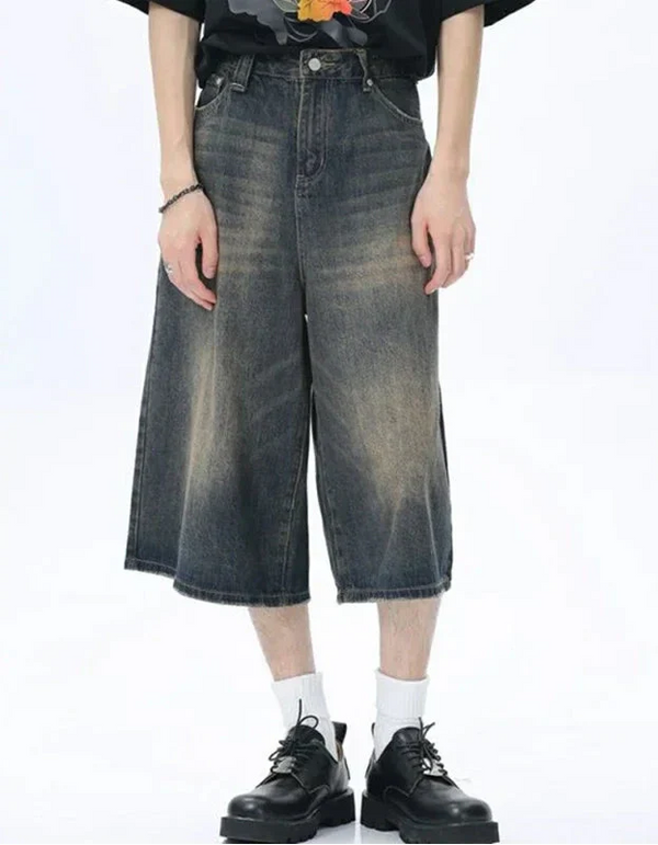 Retro Washed Oversized Jorts