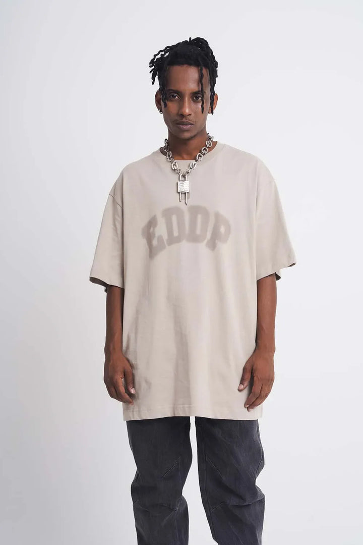 Gothic Pigeon Graphic Oversized T-Shirt     - VILIVAUN