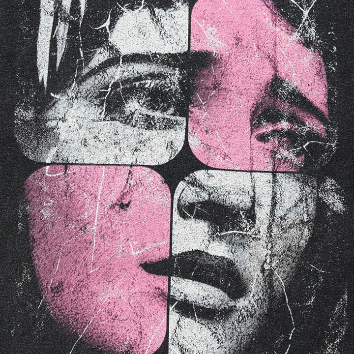 Rain Woman Puzzle T-Shirt     - VILIVAUN