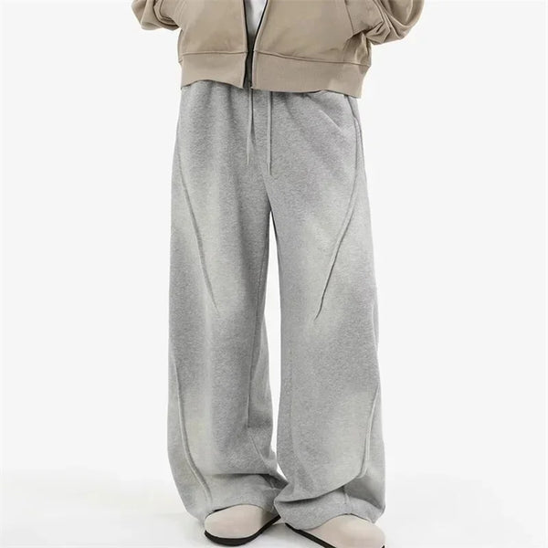 Vintage Pleated Straight Korean Pants