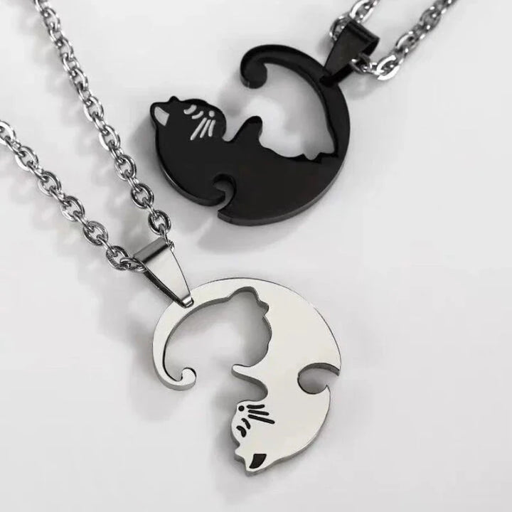 Cat Necklace For Couples     - VILIVAUN