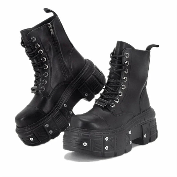 Gothic Women Heel Height Boots